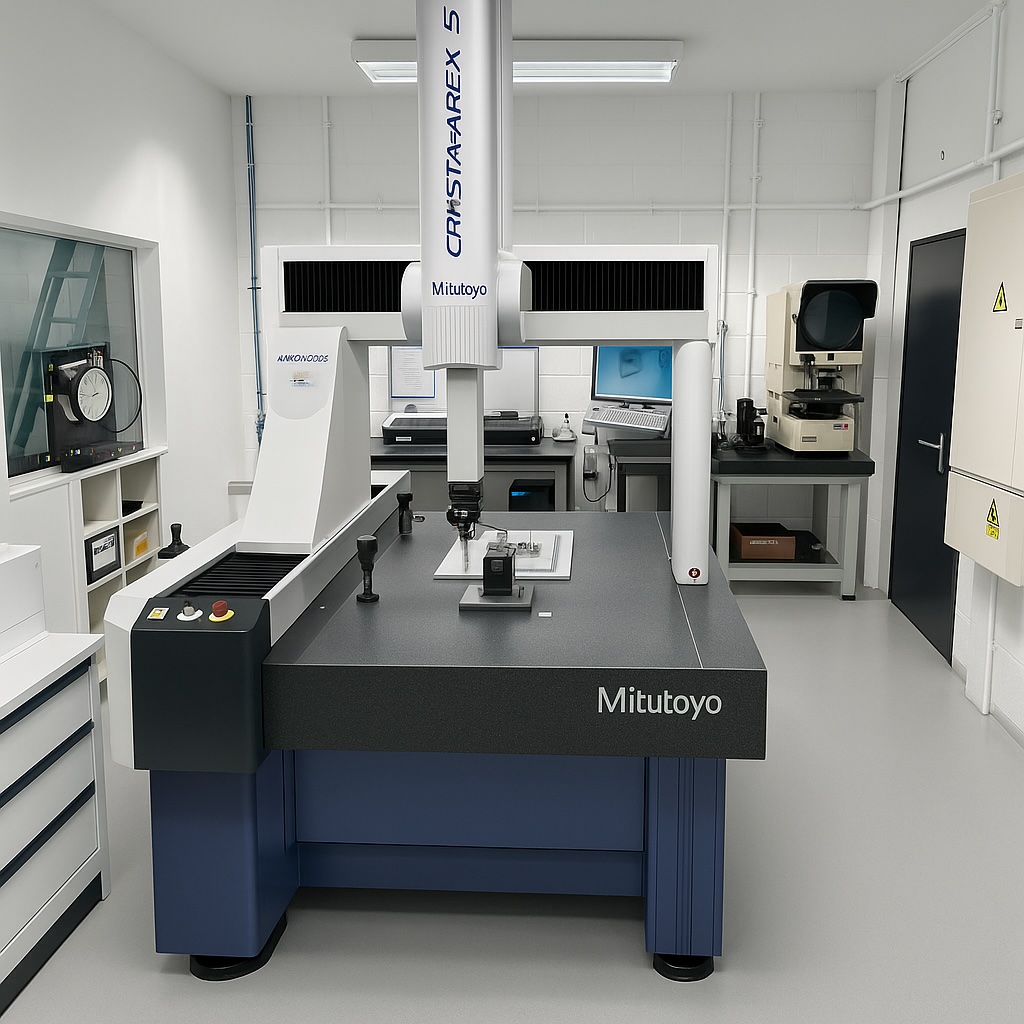 CMM metrology room with advanced equipment